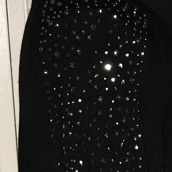 Elegant Black Long Sleeve Sweater w/ Sparkle Detail - Size L - NWT - Picture 6 of 8